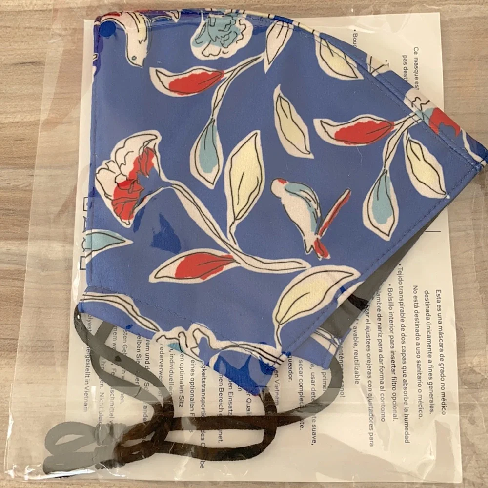❤️ Tory Burch Floral Printed Face Mask NWOT